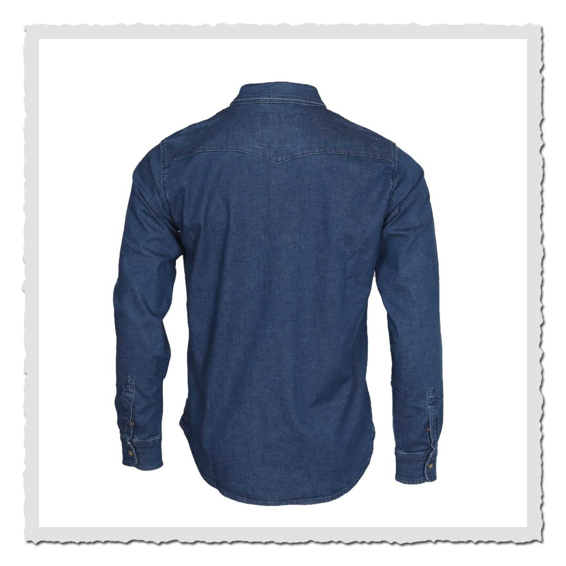 Dunkles Jeanshemd Nashville von Rokker in Dark Blue mit robustem Look